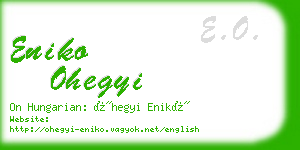 eniko ohegyi business card